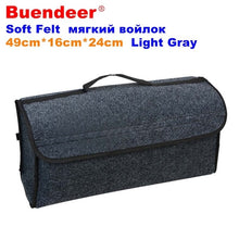 Charger l&#39;image dans la galerie, Buendeer Car Soft Felt Storage Box Trunk Bag Vehicle Tool Box Multi-use Tools Organizer Bag Carpet Folding for emergency Box