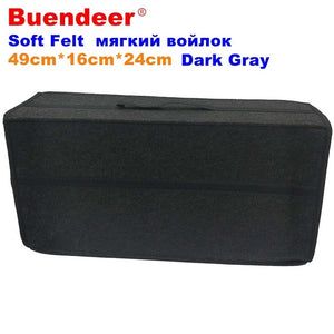 Buendeer Car Soft Felt Storage Box Trunk Bag Vehicle Tool Box Multi-use Tools Organizer Bag Carpet Folding for emergency Box
