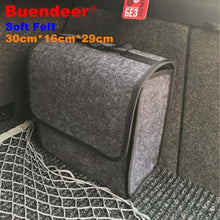 Charger l&#39;image dans la galerie, Buendeer Car Soft Felt Storage Box Trunk Bag Vehicle Tool Box Multi-use Tools Organizer Bag Carpet Folding for emergency Box