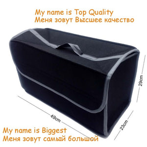 Buendeer Car Soft Felt Storage Box Trunk Bag Vehicle Tool Box Multi-use Tools Organizer Bag Carpet Folding for emergency Box