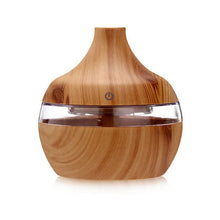 Charger l&#39;image dans la galerie, Wood Grain USB Air Freshener 300ml Aroma Humidifier Aromatherapy 7 Color LED Lights Electric Essential Oil Aroma Diffuser